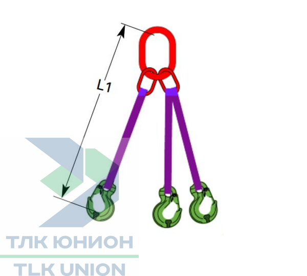 Строп 3СТл DoColor, 1,05т, 1м, Dolezych 05151003.1