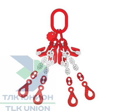Строп 4СЦ, класс 8, крюки самозащёлкивающиеся, крюки-укоротители, 2,36т, 3м, Dolezych 19310604.3