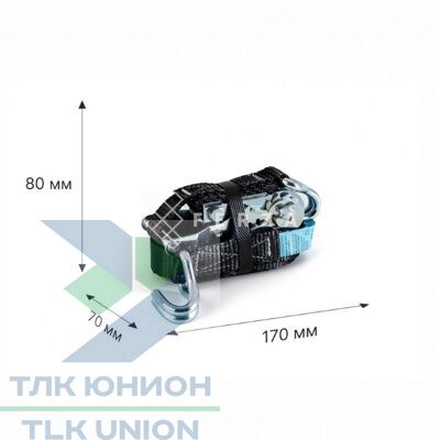 Стяжной ремень Ferza D1000 с крюками вид 2