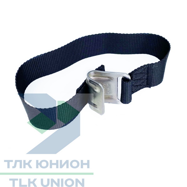 Ремень натяжения тента с тисненым крюком оцинкованным H-33, черный, Bozamet 60.45.00P