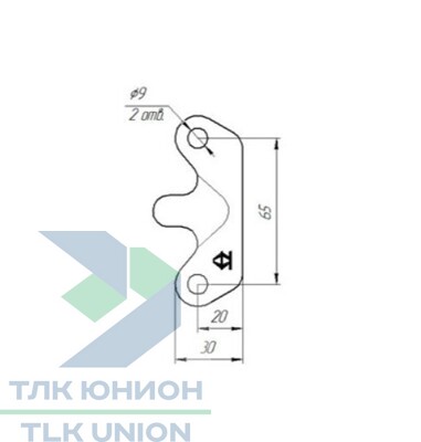 Замок стяжной (Защёлка самосвальная с обратной планкой) СЭД ВАД вид 3