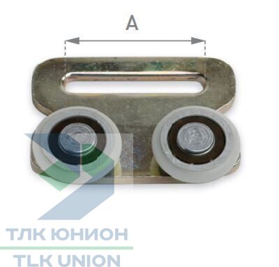 Роликовая тележка для сдвижной шторы к профилю 162 Edsha, Bozamet 57.60.05