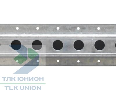 Рейка такелажная с круглым отверстием 3010-GS, d-20мм, 7770х84х28мм, сталь, Suer 142138611