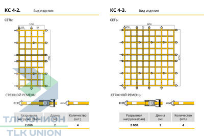 Крепежная сеть КС-4-2 и 4-3 вид 1