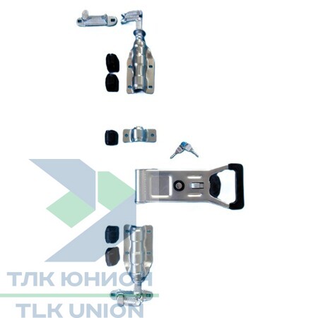 Замок штанговый для штанги 22 мм с ручкой PUSH Light, сталь оцинкованная, ШЗВЗ/РUSHL22