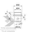 Цапфа цилиндрическая 30/23,4/24 мм, Suer S-Line 142138766