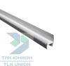 Уплотнитель ПВХ для полотна ворот 40,5/42 мм, L-2700 мм, жестко-мягкий, серый, Suer 108071440
