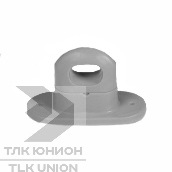 Скоба тентовая поворотная серая, пластик, h=25/17 мм, Bozamet 19.53_РР.4