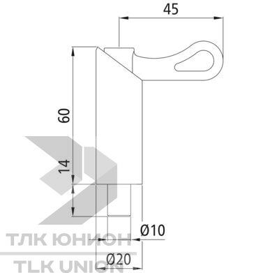 Фиксатор пружинный S 1014 N, d=10 мм, h=14 мм, Suer 215102332 вид 2