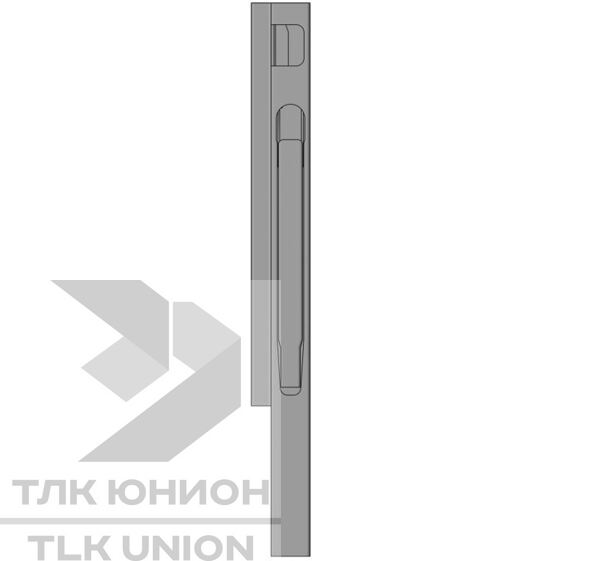 Стойка бортовая угловая передняя правая К20, анодированный алюминий, 400мм, Suer 106121249