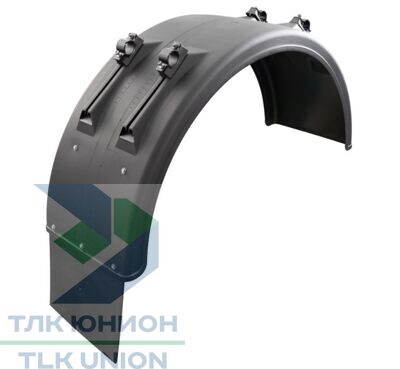 Крыло 400х640х640х2010х1280 мм, брызговик 250х400 мм, кронштейны 40/42 мм, Suer 181378023