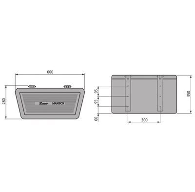 Ящик инструментальный Maxibox WK-PKW1, 600х350х255 мм, пластиковый, Suer 390141596 вид 3