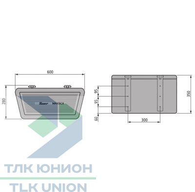 Ящик инструментальный Maxibox WK-PKW1, 600х350х255 мм, пластиковый, Suer 390141596 вид 3