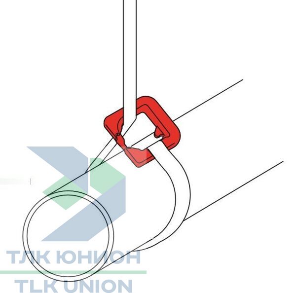 Строп текстильный одноветвевой ленточный 1СТл DoVario, двухслойный, крюк HSH, 1м, 1,00 тонна, Dolezych 05165001.1