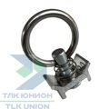 Фитинг одинарный с кольцом к такелажной рейке, LC 500 daN, Dolezych DDFE000C00
