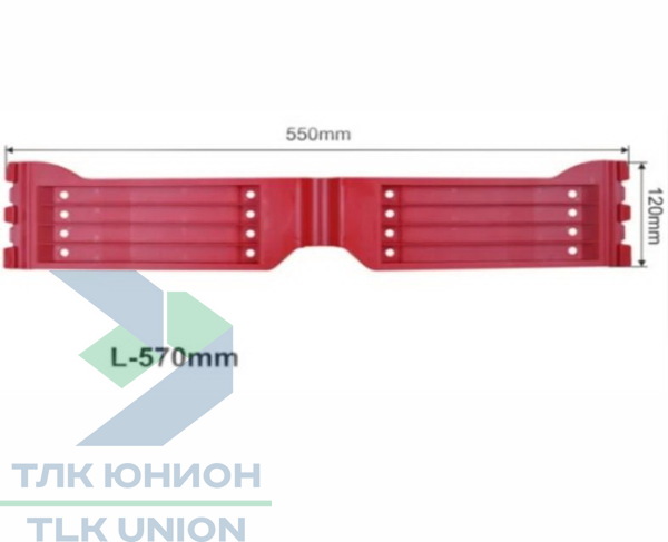 Шарнир пластиковый для сдвижной крыши Versus 242-01065, 650мм, Suer 670736019