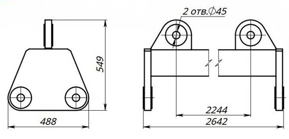Траверса для 20 и 40 футового контейнера TLKK 30 вид 5
