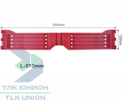 Шарнир пластиковый для сдвижной крыши Versus 242-01057, 570мм, Suer 670736017