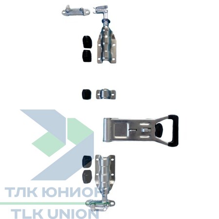 Замок штанговый для штанги 22 мм с ручкой PUSH Light, сталь оцинкованная, ШЗНЗ/РUSHL22