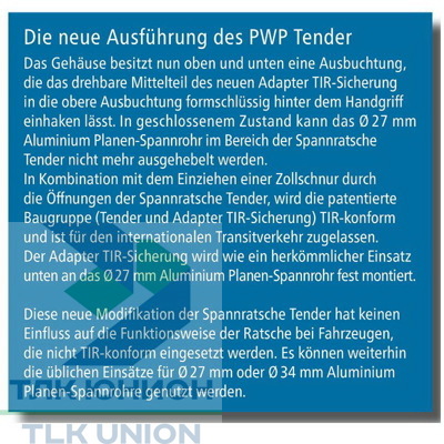 Натяжитель тента PWP TENDER правый под шлиц Suer 670905112 вид 4