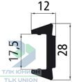 Фиксатор для профиля боковой защиты, 50 мм, Suer 501591086
