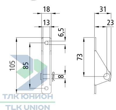 Держатель амортизатора большой, Suer 215141471 вид 2