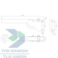 Кронштейн боковой защиты, 450 мм, оцинкованный, СП.КБЗ.450