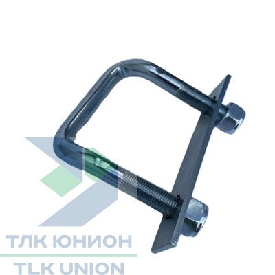 Крепежная скоба изогнутая, 76,5x80 мм, М12, сталь, СП12СКГМ12 вид 4