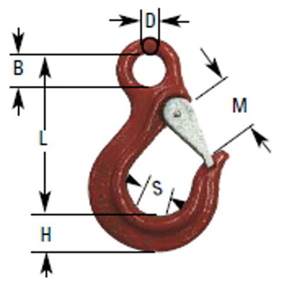 Крюк для цепной стропы OHS-T вид 2